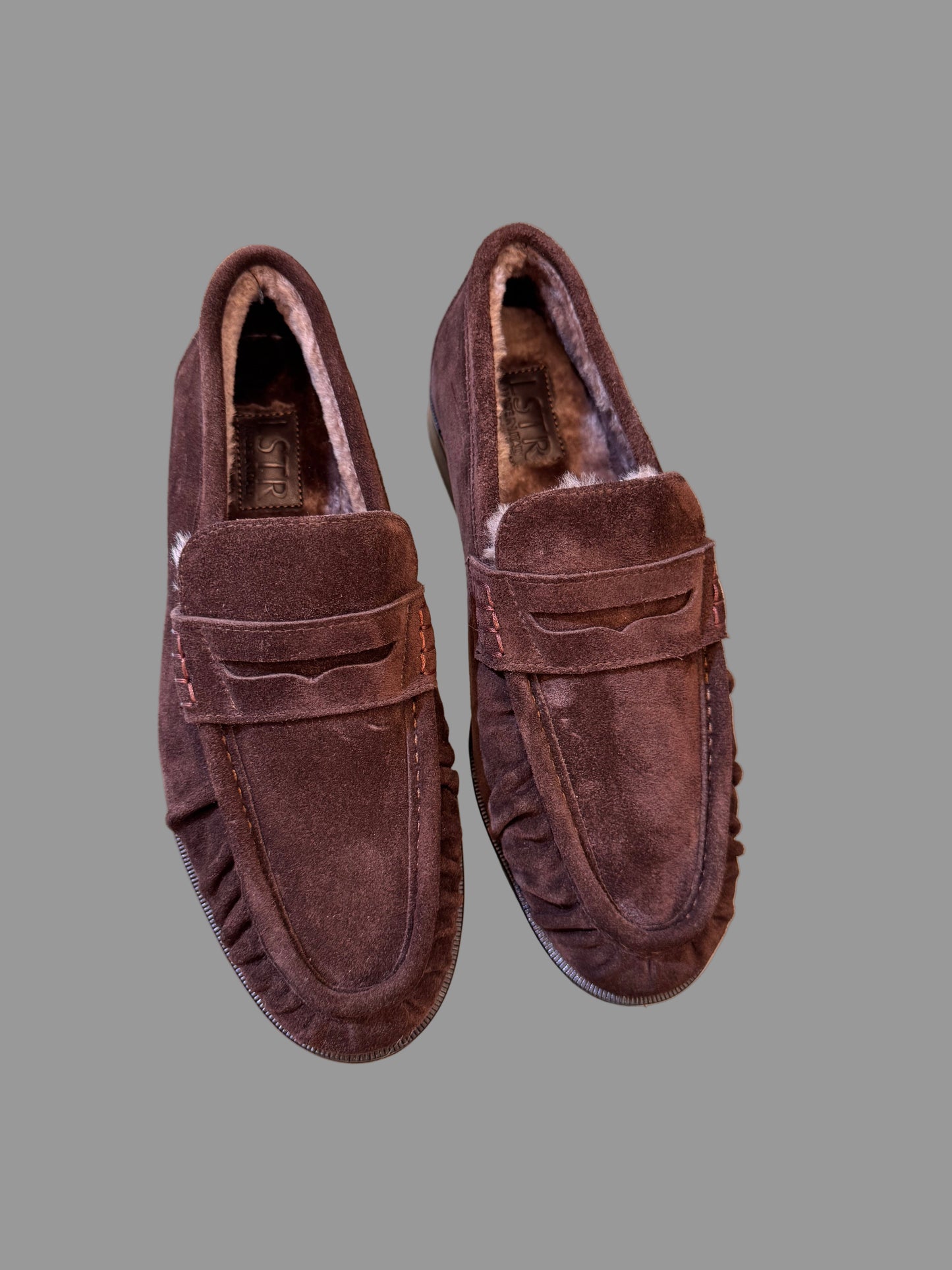 Batai loaferiai su natūraliu kailiu viduje