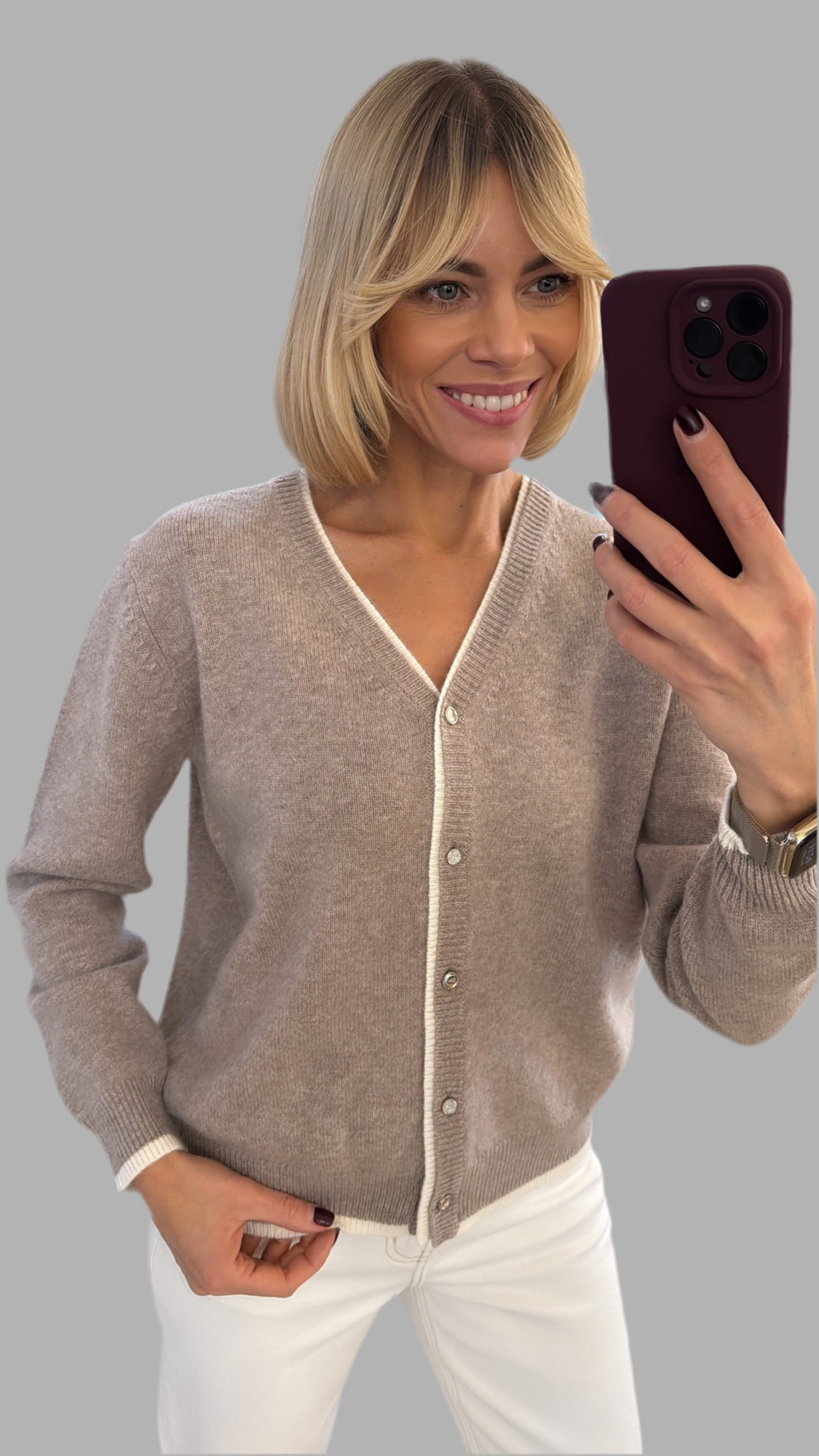 Megztinis su sagutėmis “pura lana”