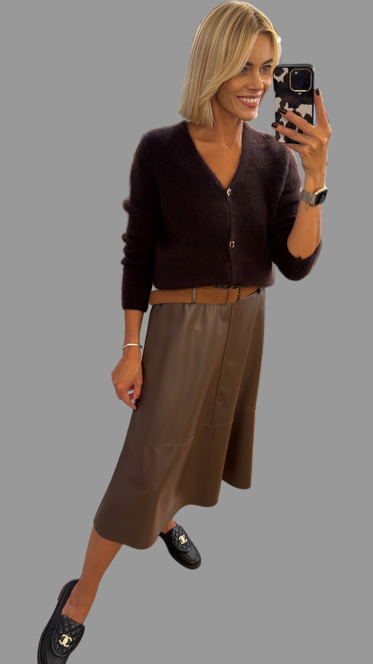 Sijonas eco odas su diržiuku