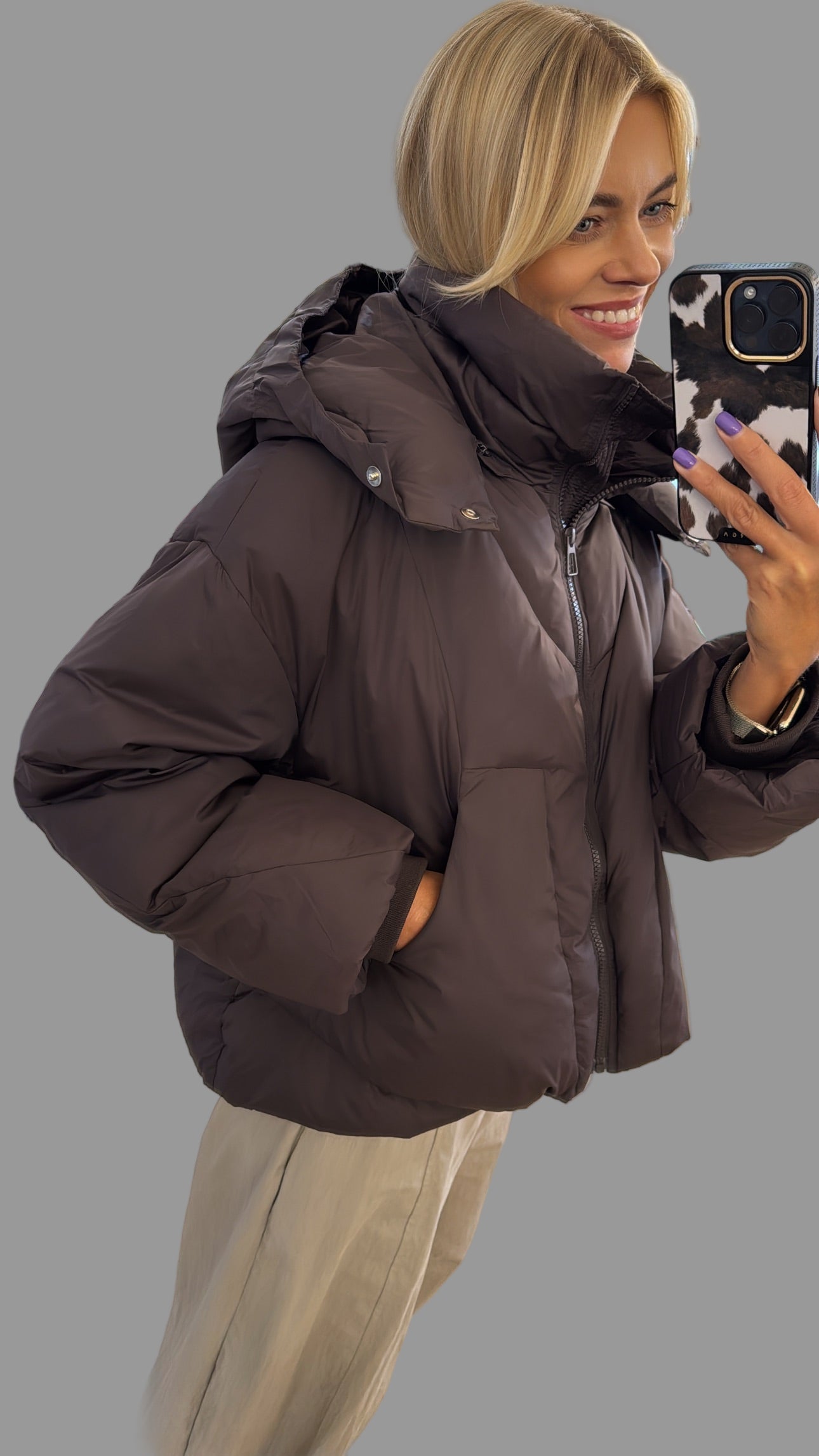 Striukė su natūraliu pūkų užpildu