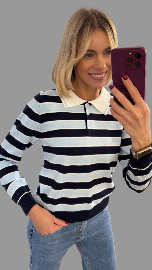 Megztinis polo modelio