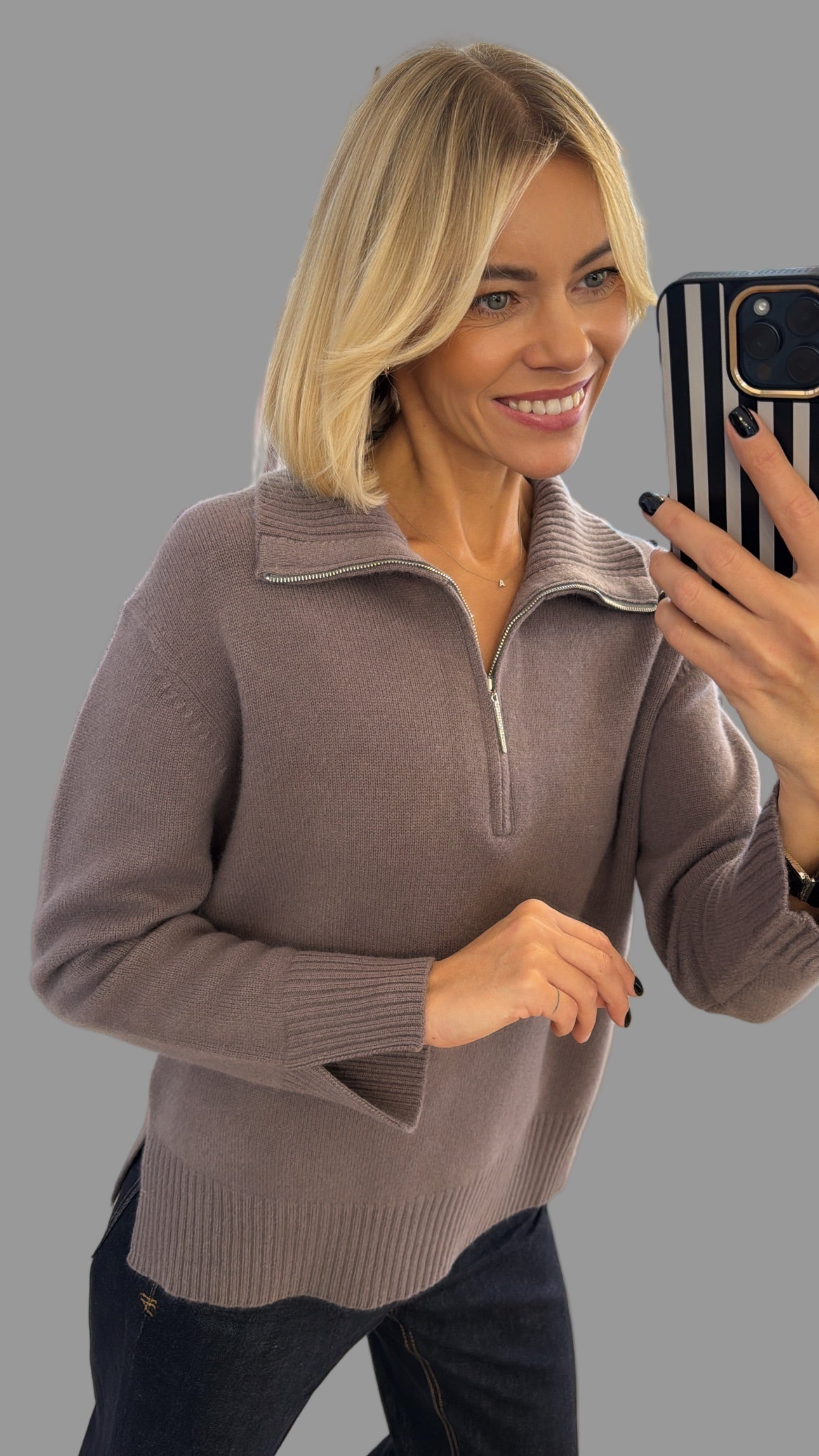 Megztinis su užtrauktuku 1893 PURA LANA