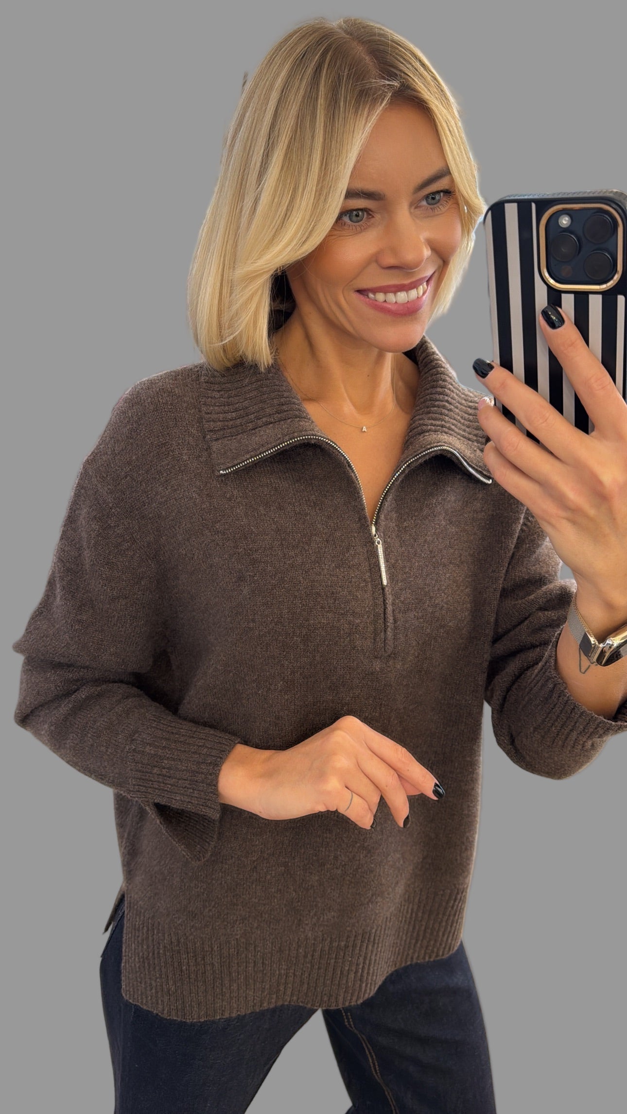 Megztinis su užtrauktuku 1893 PURA LANA