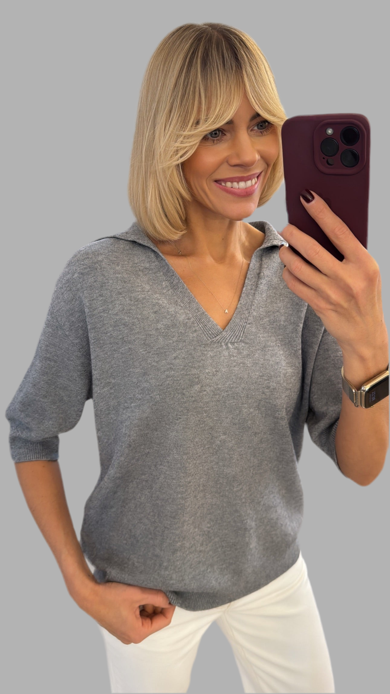 Megztinis polo modelio