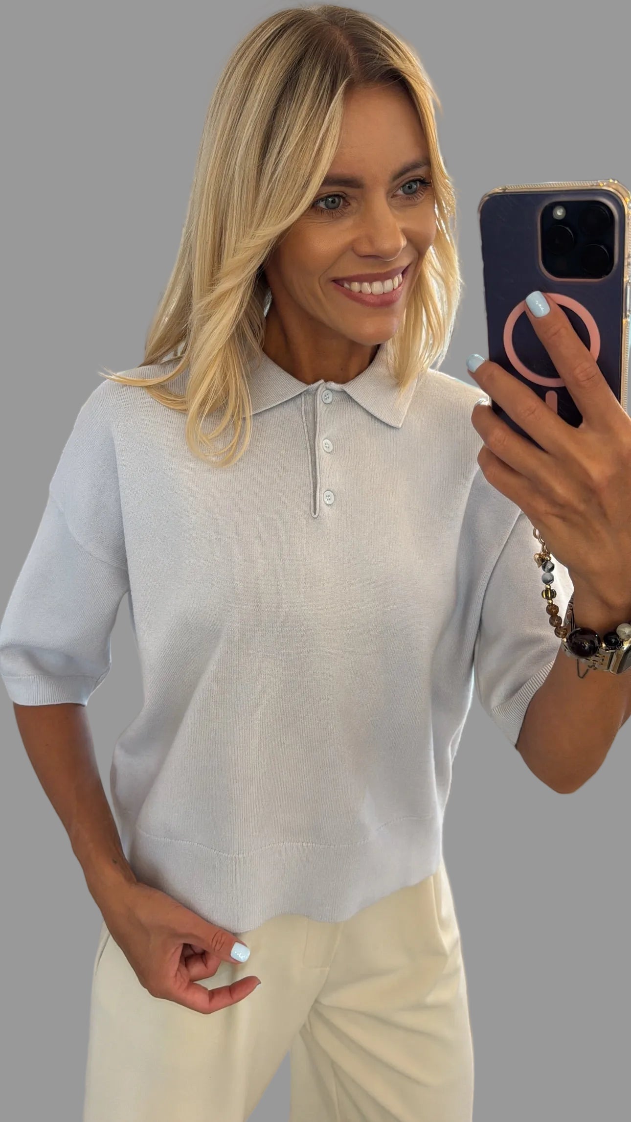 Megztinis polo modelio