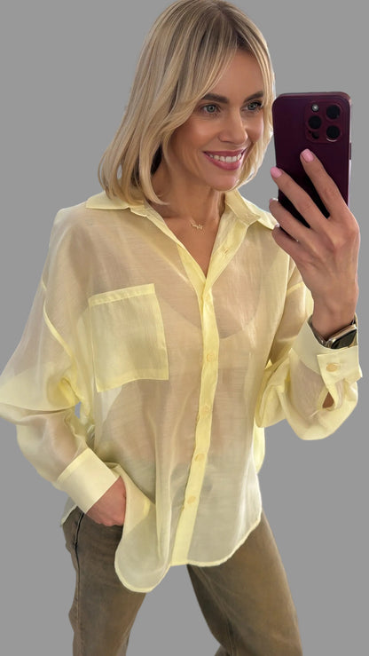 Marškiniai lengvai krintančio audinio