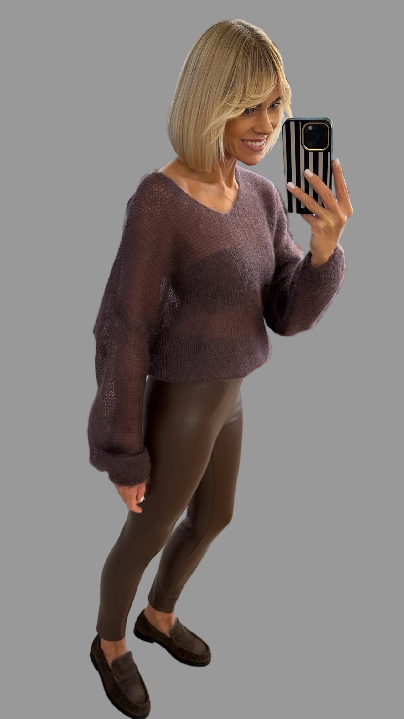 Kelnės tamprės eco odos