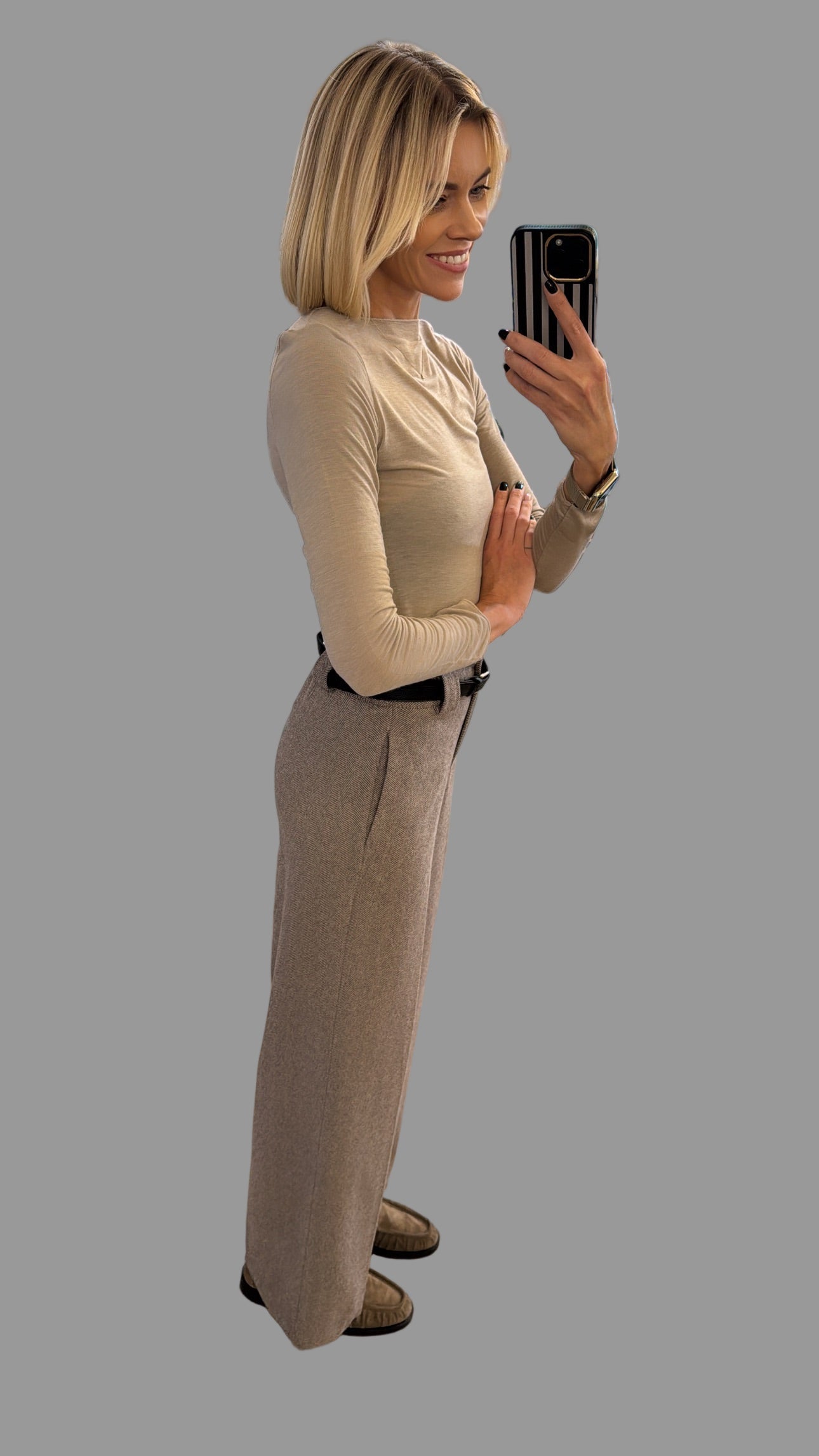 Kelnės šiltesnio audinio