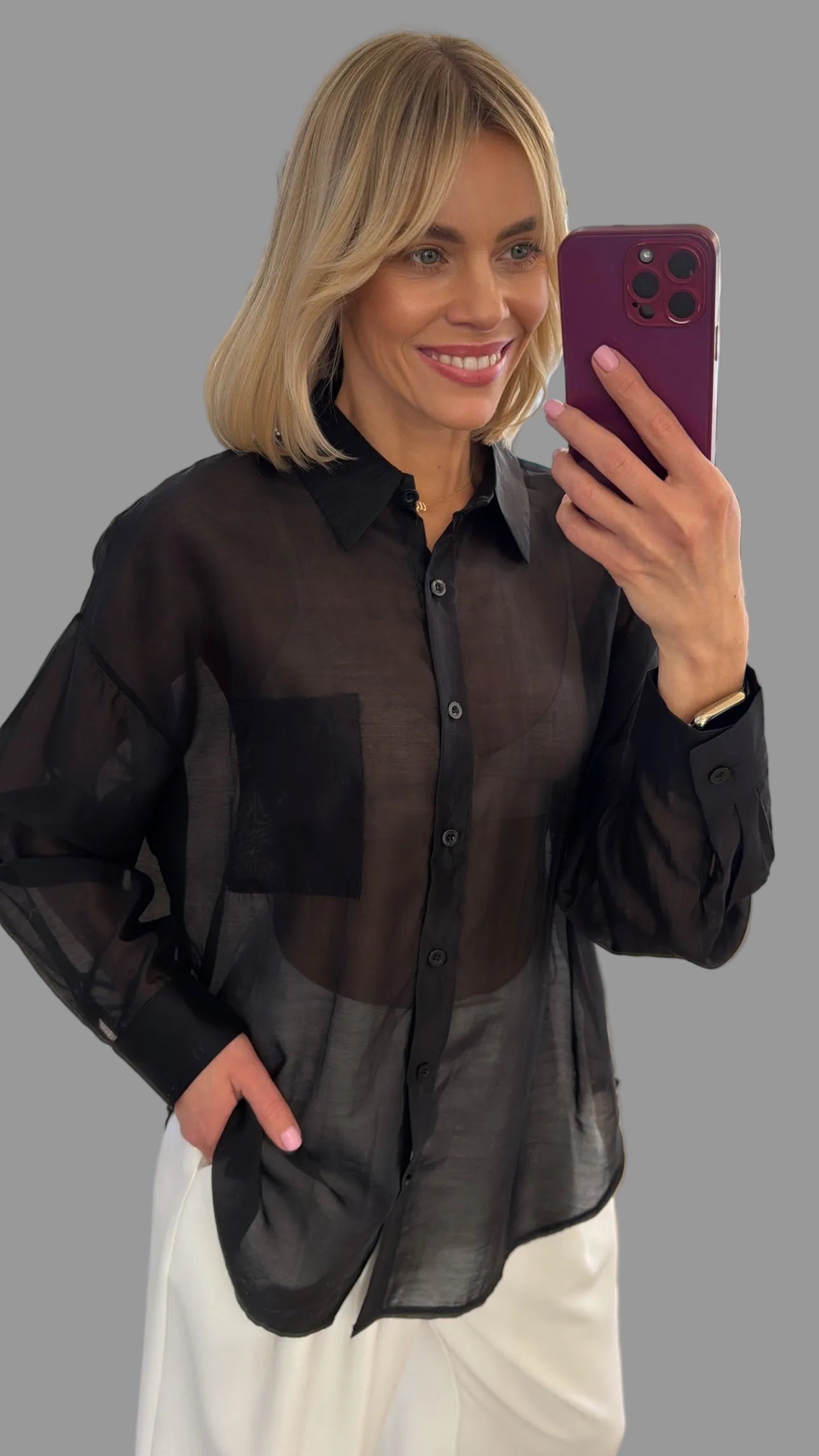 Marškiniai lengvai krintančio audinio