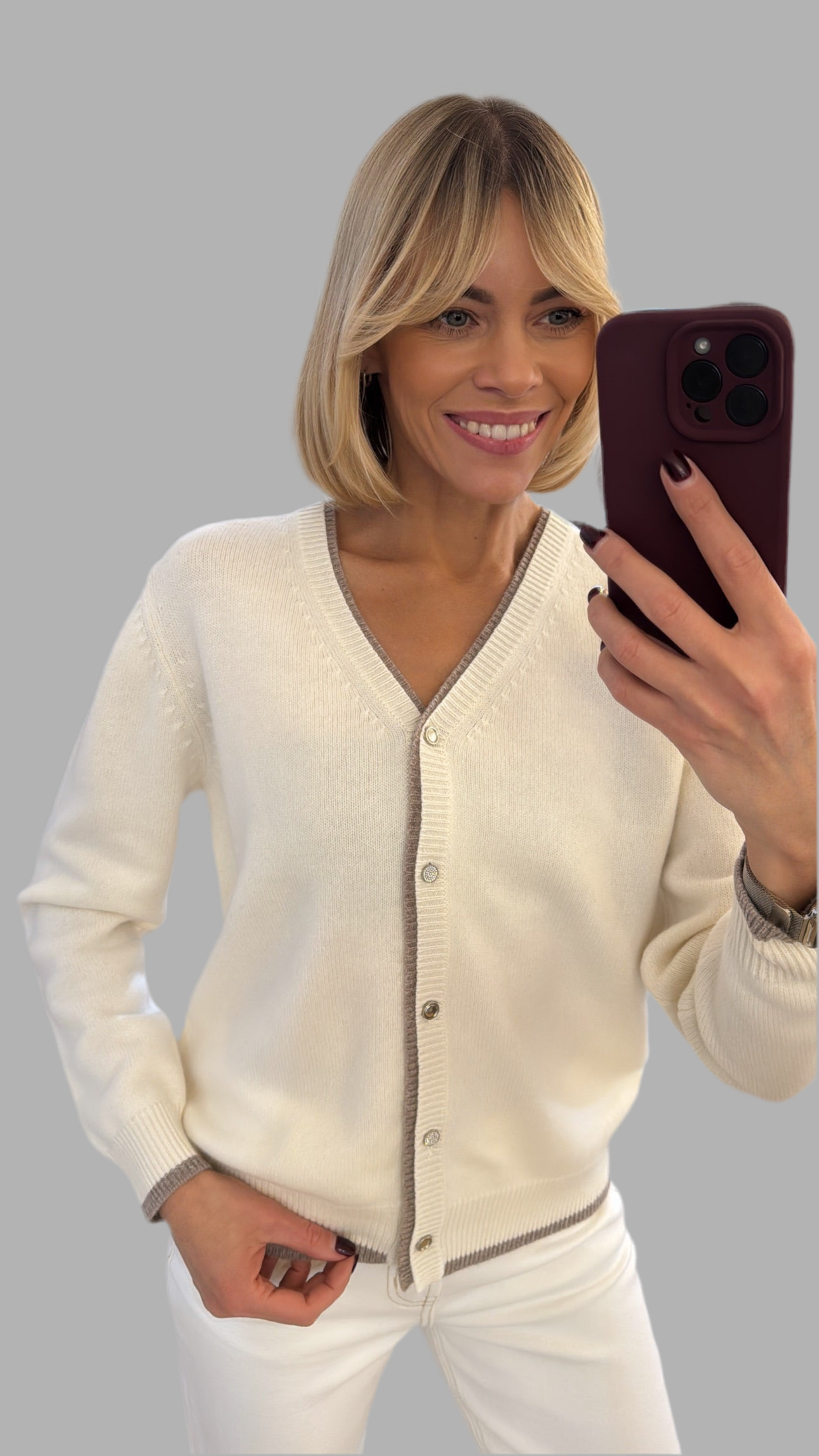 Megztinis su sagutėmis “pura lana”