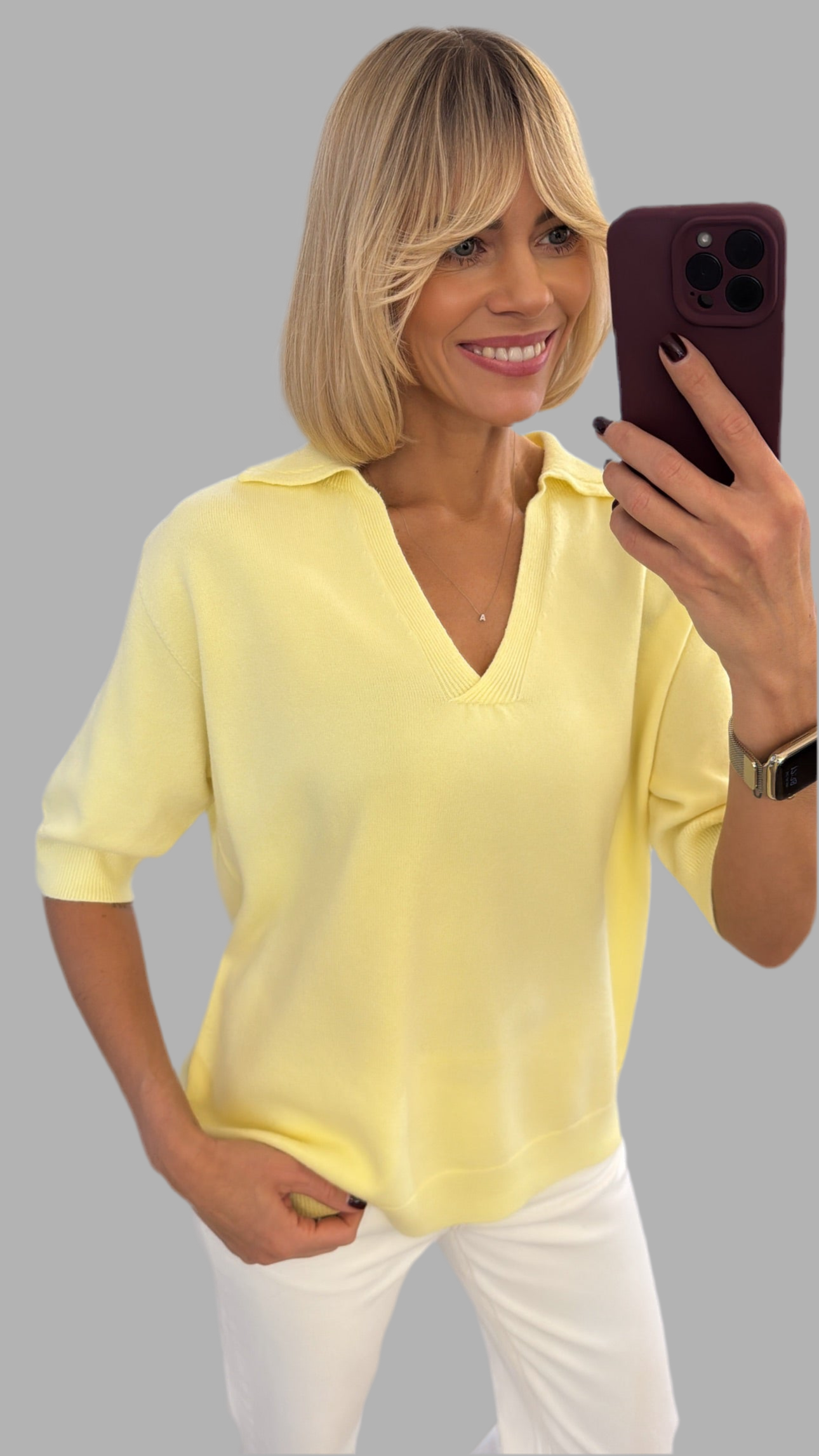 Megztinis polo modelio