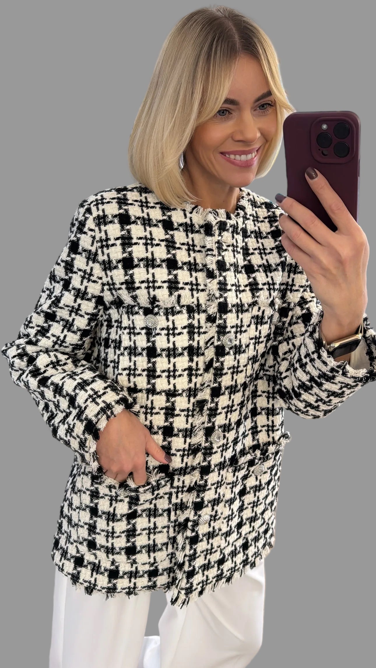 Švarkas prailginto modelio