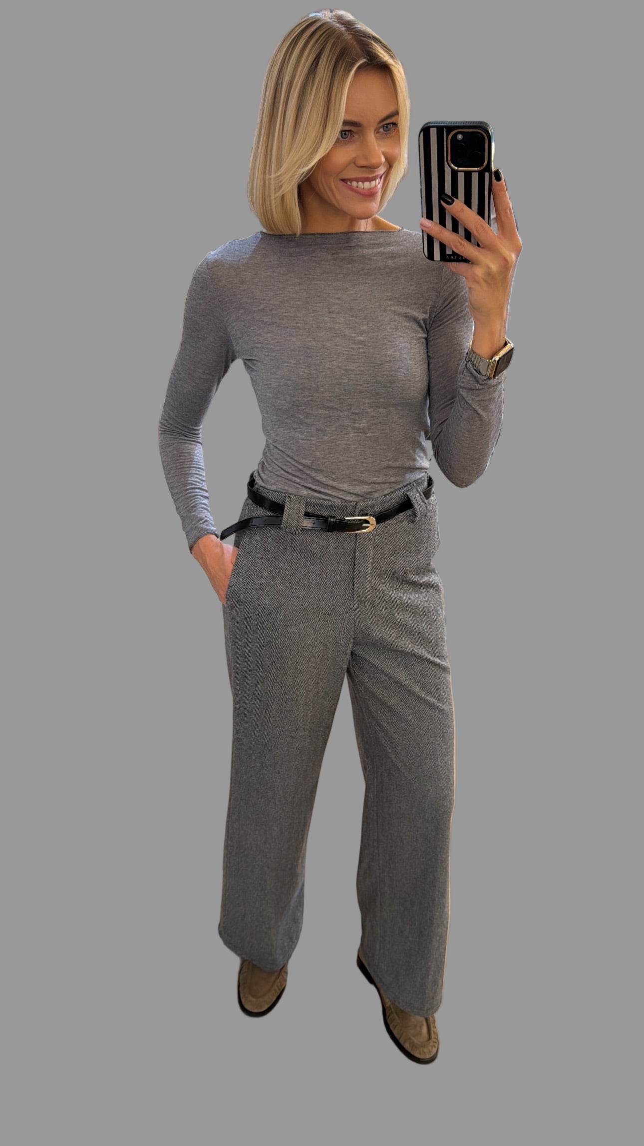 Kelnės šiltesnio audinio