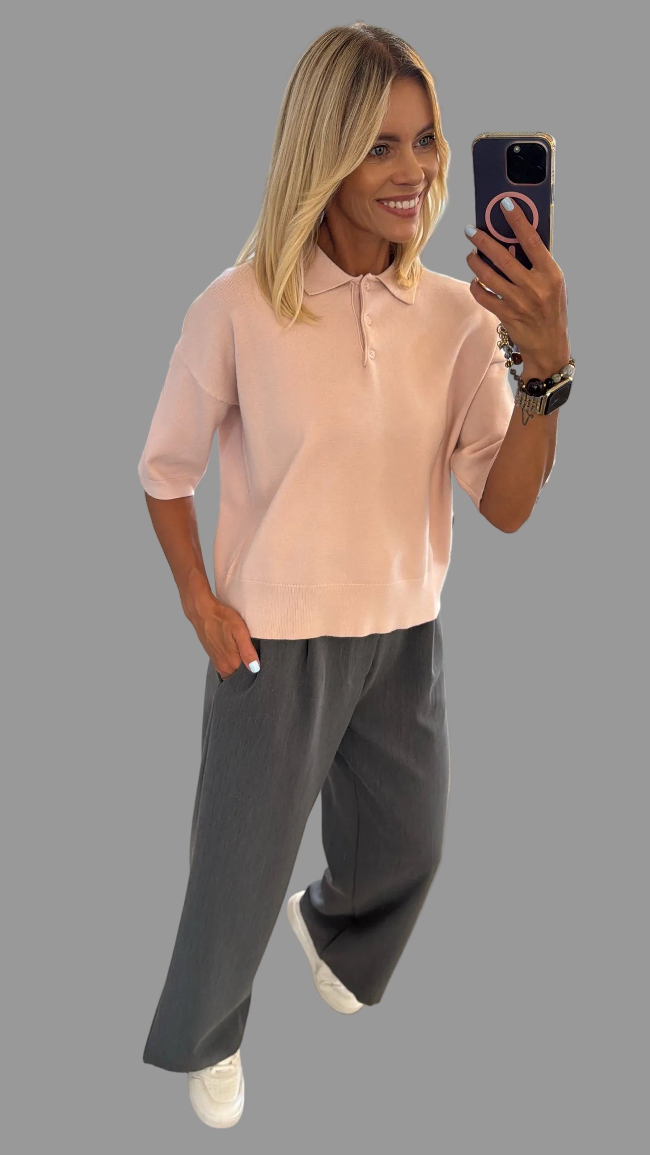 Megztinis polo modelio