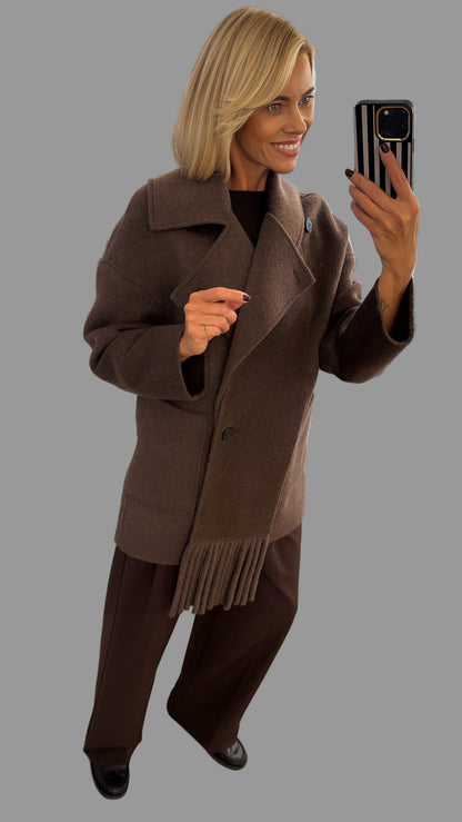 Paltas/Puspaltis su šaliku